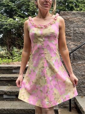 Vintage 60s Boho Midi-Dress